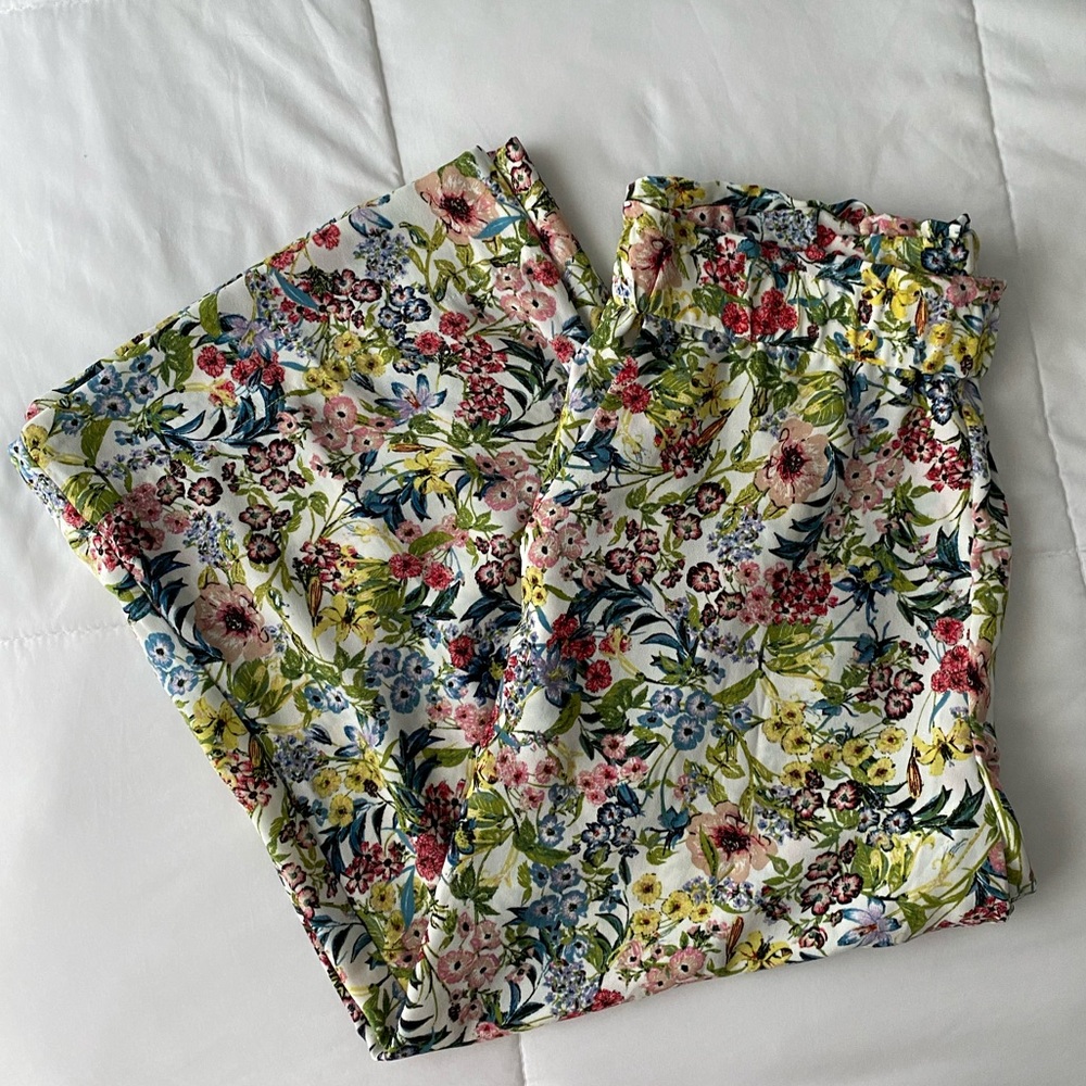 HM Paper Bag Summer Floral Pants